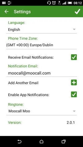 Choosing the calving alert ringtone