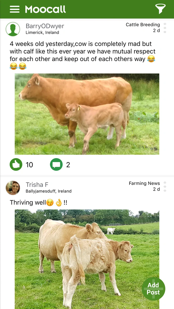 Breed Manager Community screen